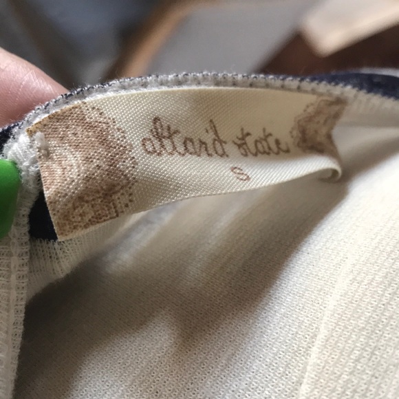 Altar’d State Navy blue and cream striped shirt - Picture 8 of 8